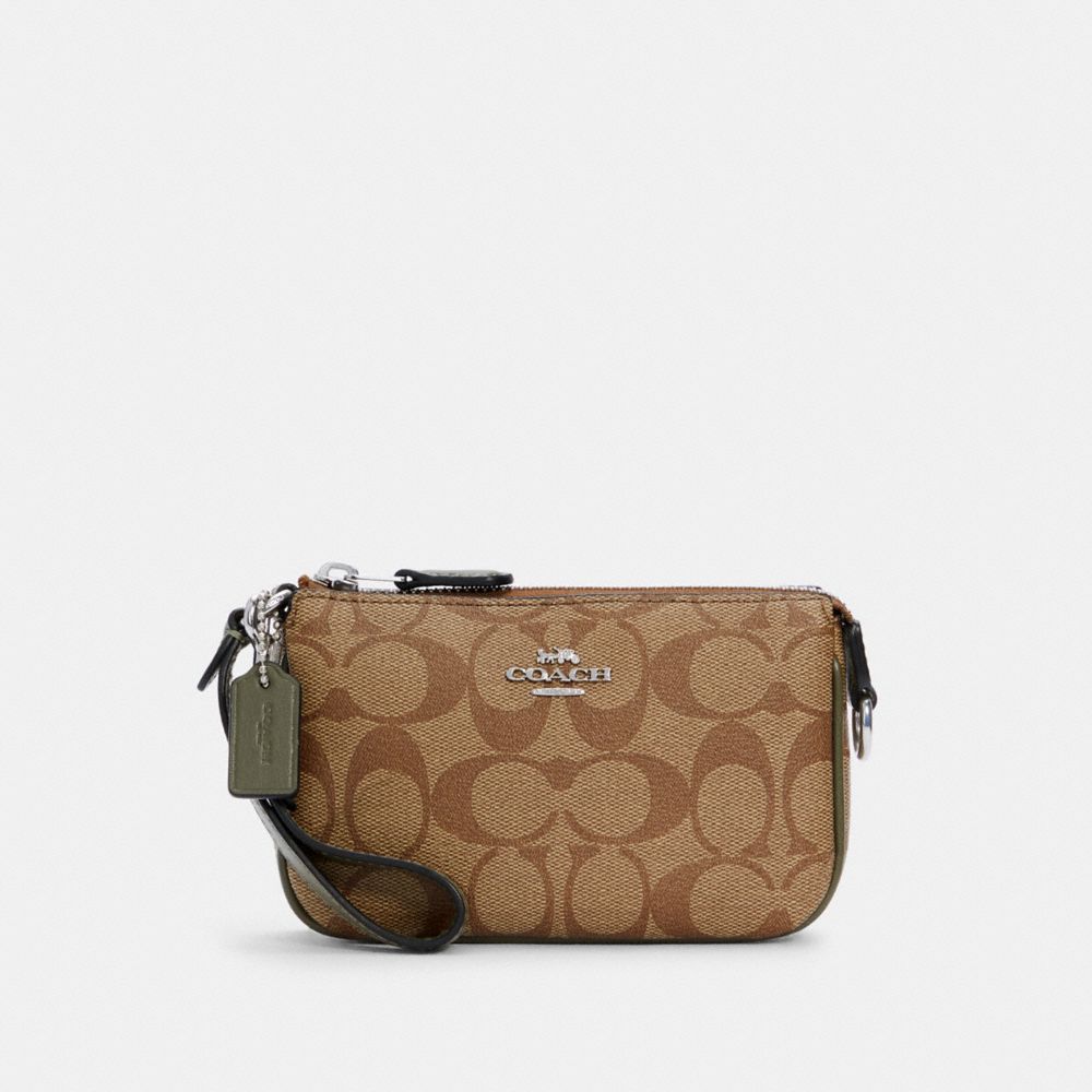 NOLITA 15 IN SIGNATURE CANVAS - SV/KHAKI/SURPLUS - COACH C4580