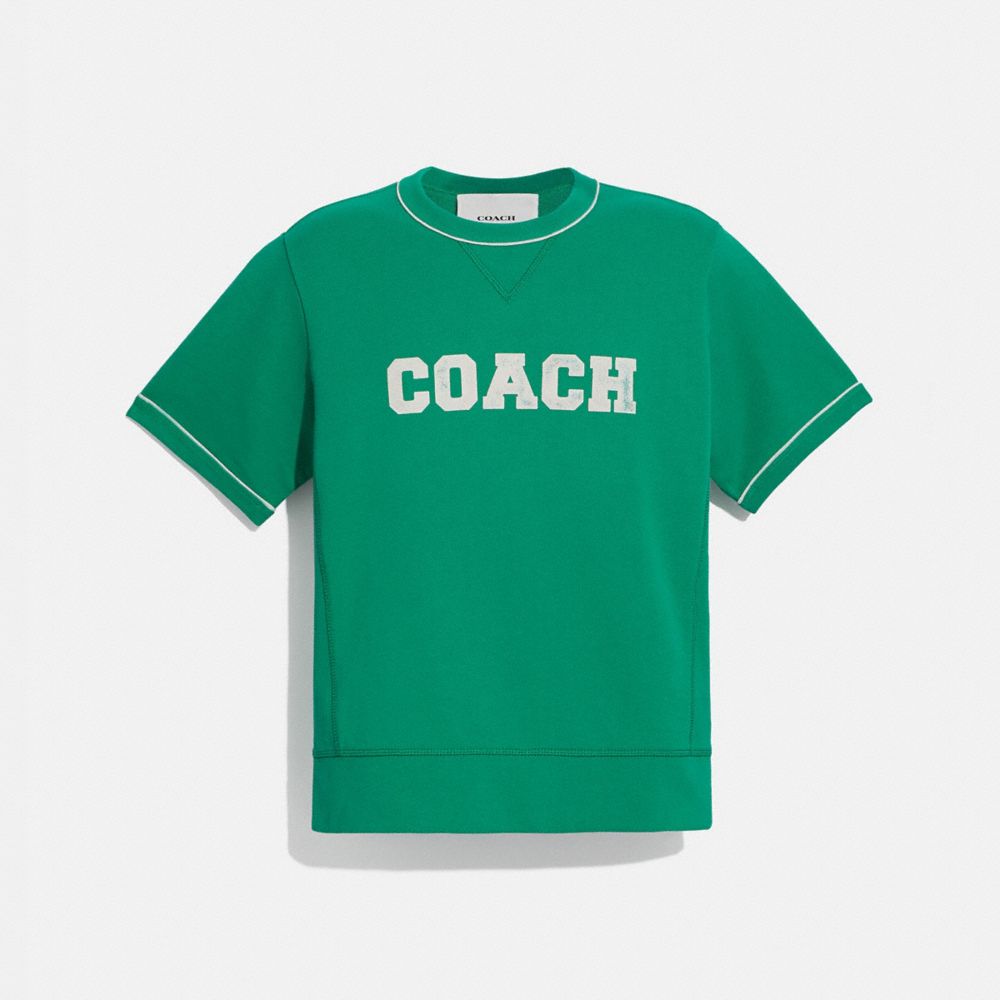 Athleisure Sweatshirt In Organic Cotton - C4617 - GREEN