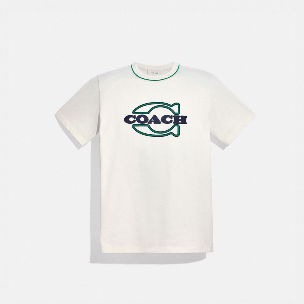 COACH C4618 Athleisure T Shirt In Organic Cotton WHITE