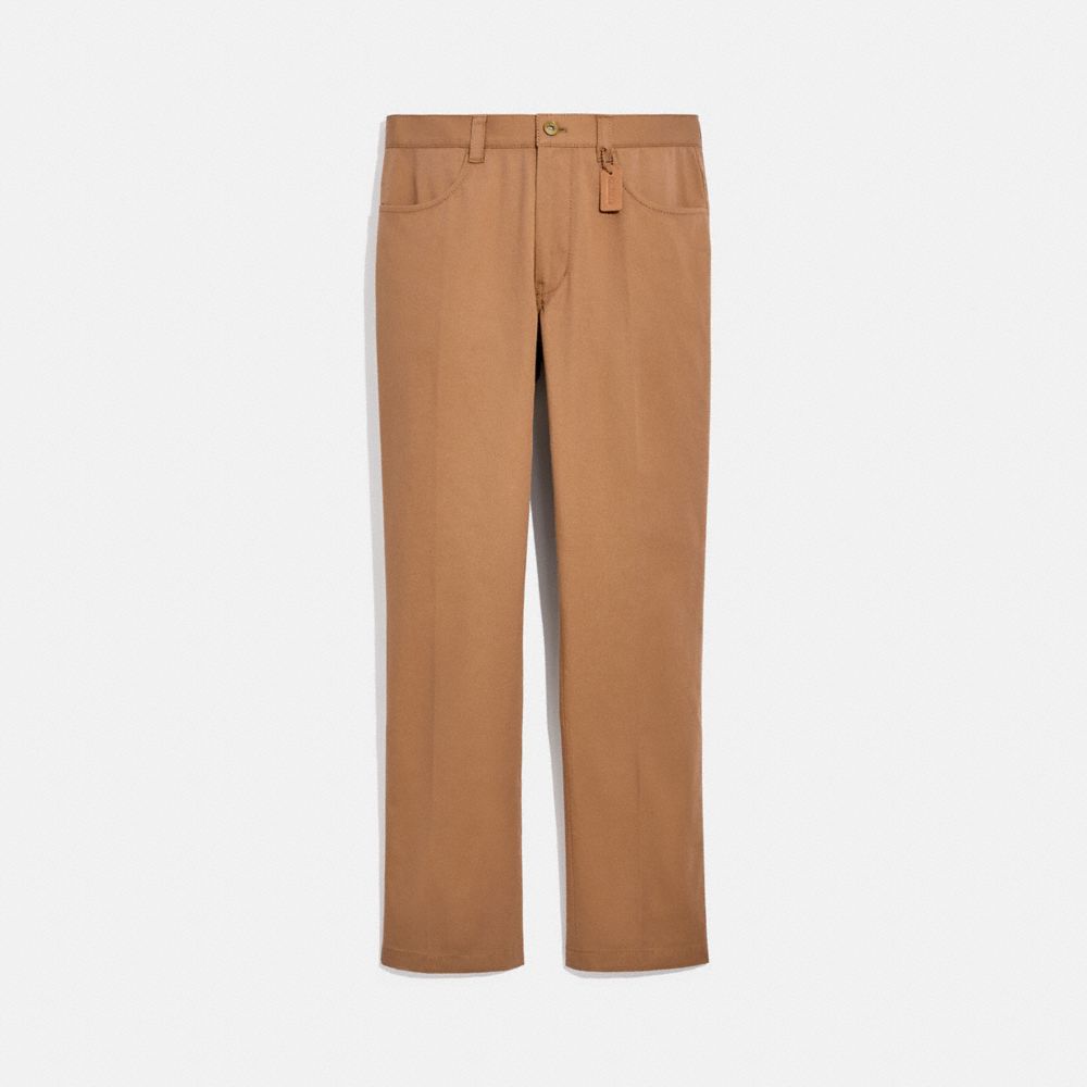 COACH C4633 70's Stay Press Pants CAMEL