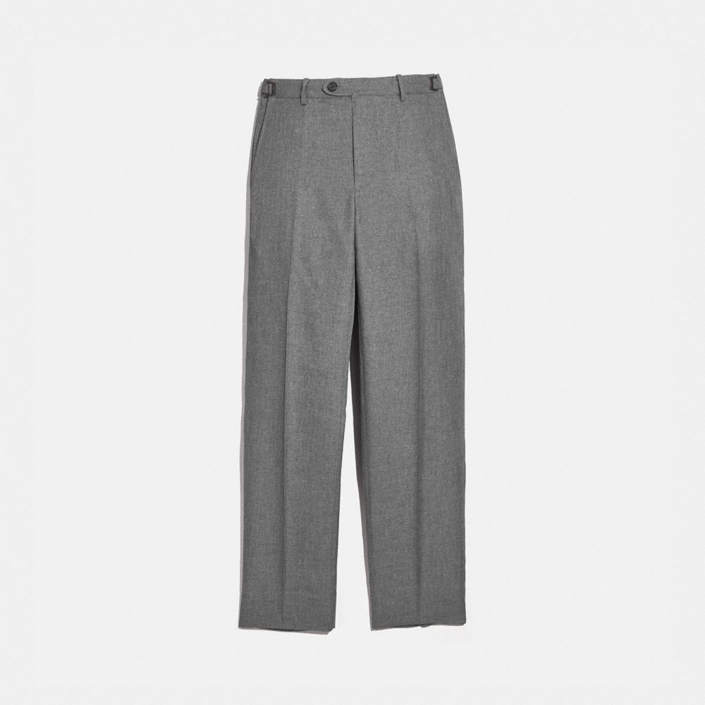 Solid Flat Front Pants