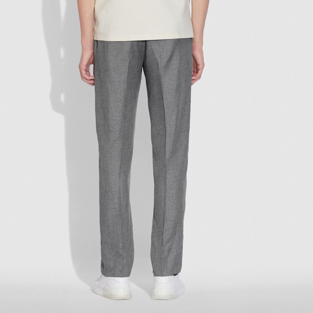 Solid Flat Front Pants