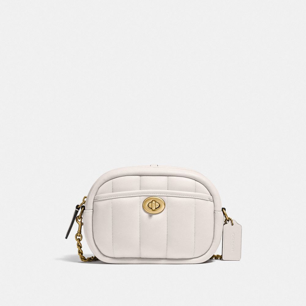 Coach embellished quilted store camera bag