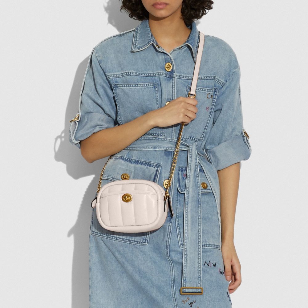 SMALL CAMERA BAG WITH QUILTING