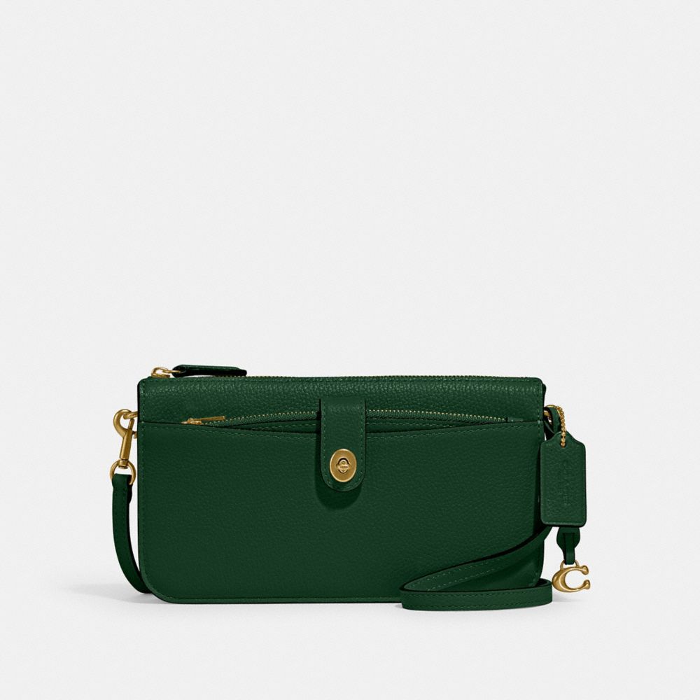 COACH C4816 Noa Pop Up Messenger Brass/Dark Pine