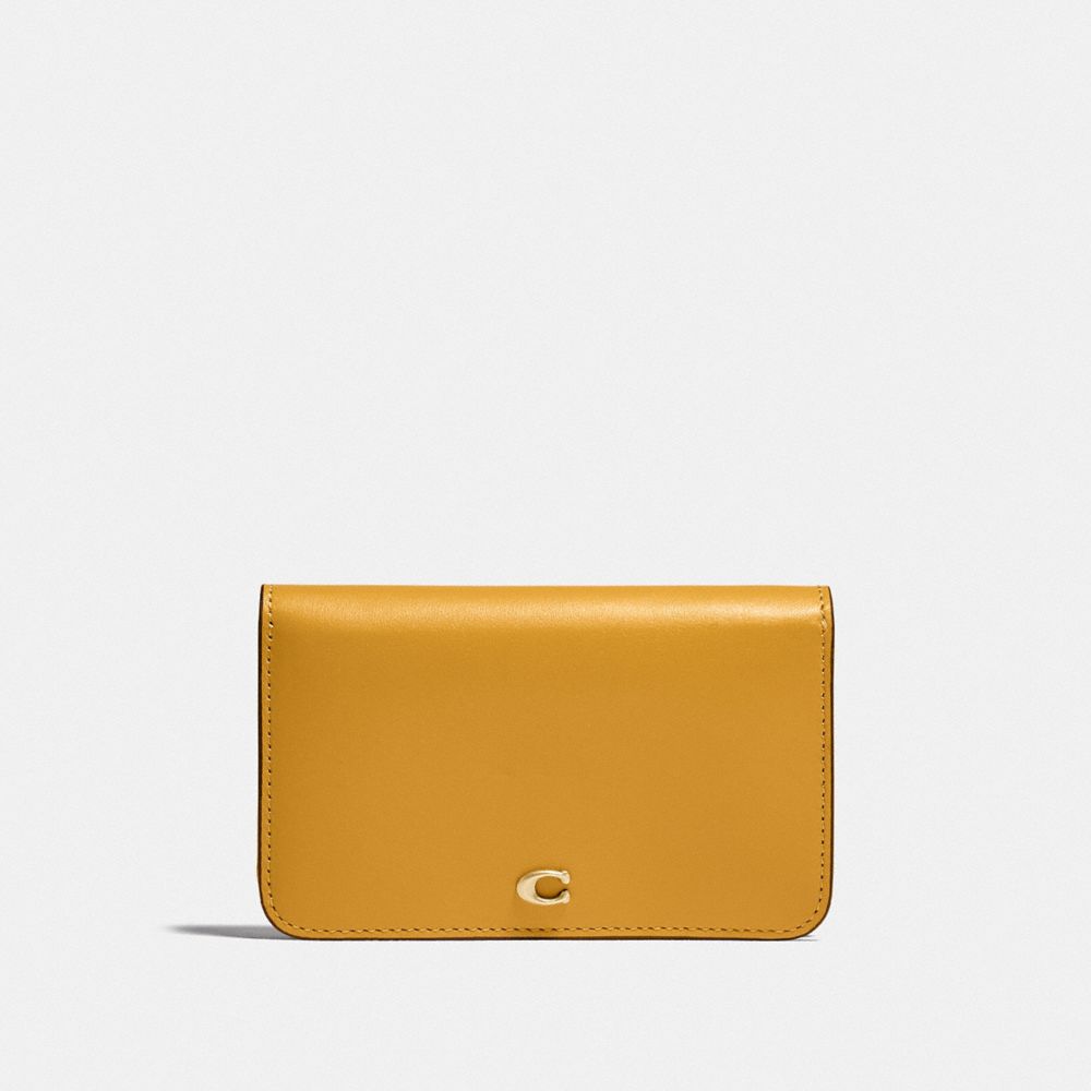 COACH C4818 Slim Card Case BRASS/BUTTERCUP