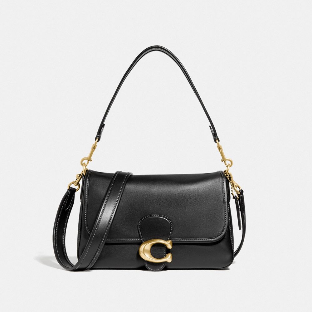 COACH C4823 Soft Tabby Shoulder Bag Brass/Black