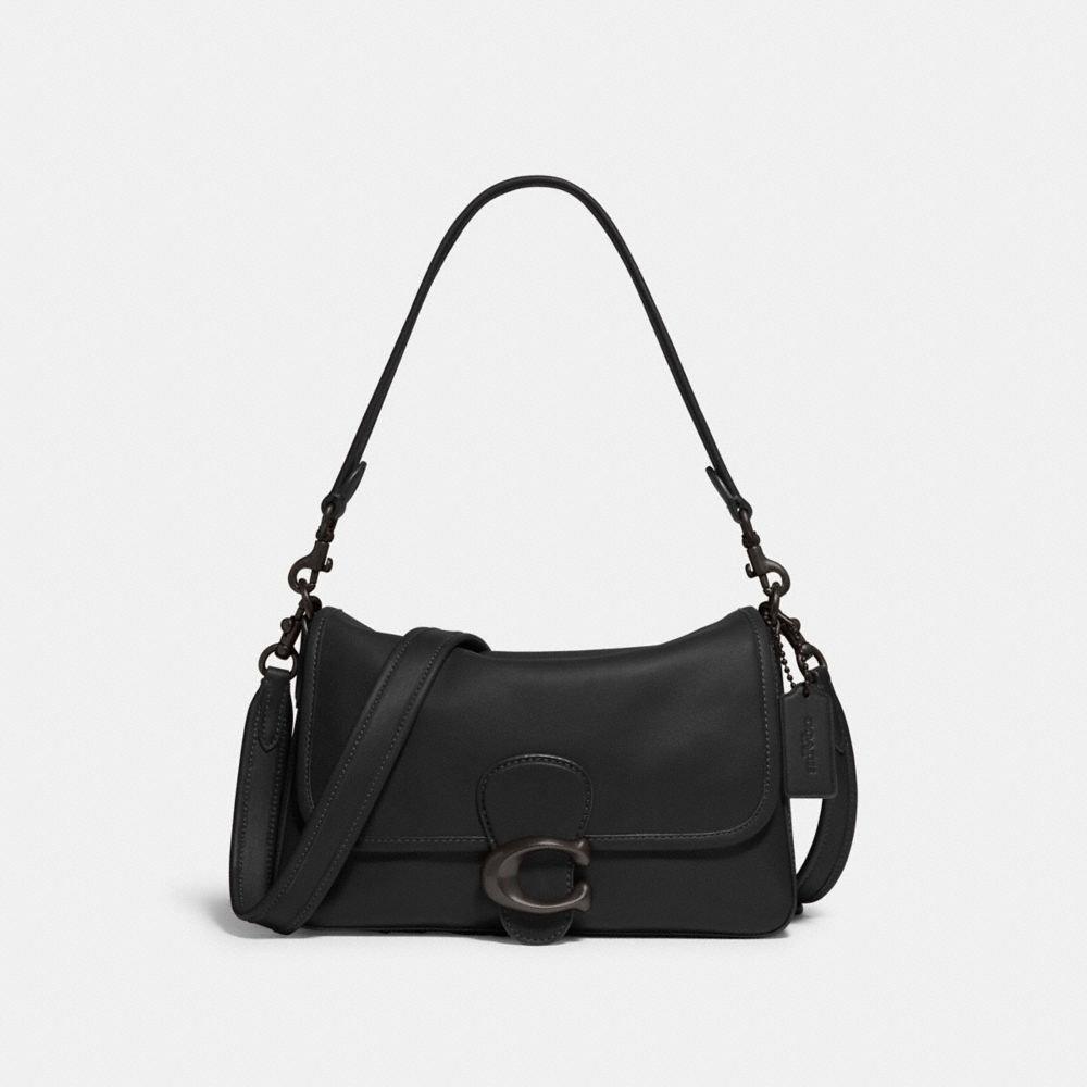 COACH C4823 Soft Tabby Shoulder Bag Pewter/Black