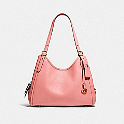 Lori Shoulder Bag - BRASS/CANDY PINK - COACH C4824