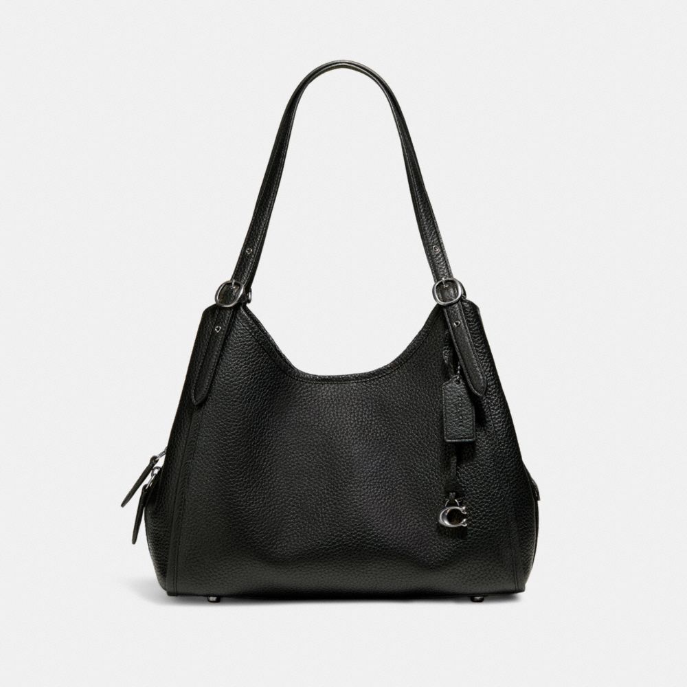 COACH C4824 Lori Shoulder Bag PEWTER/BLACK