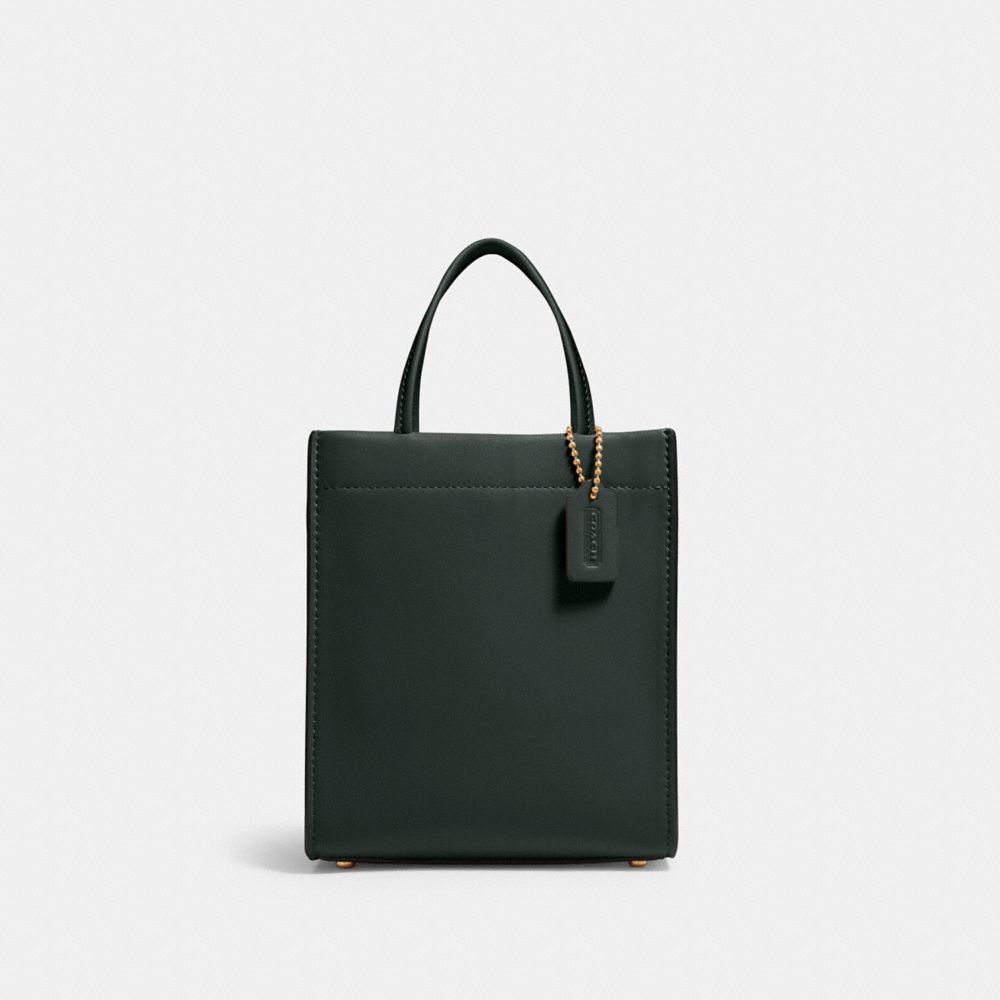 Mini Cashin Tote - C4828 - Brass/Amazon Green