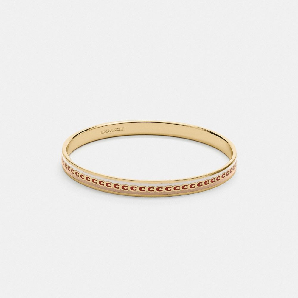 Signature Bangle - C4918 - GOLD/CHALK MULTI