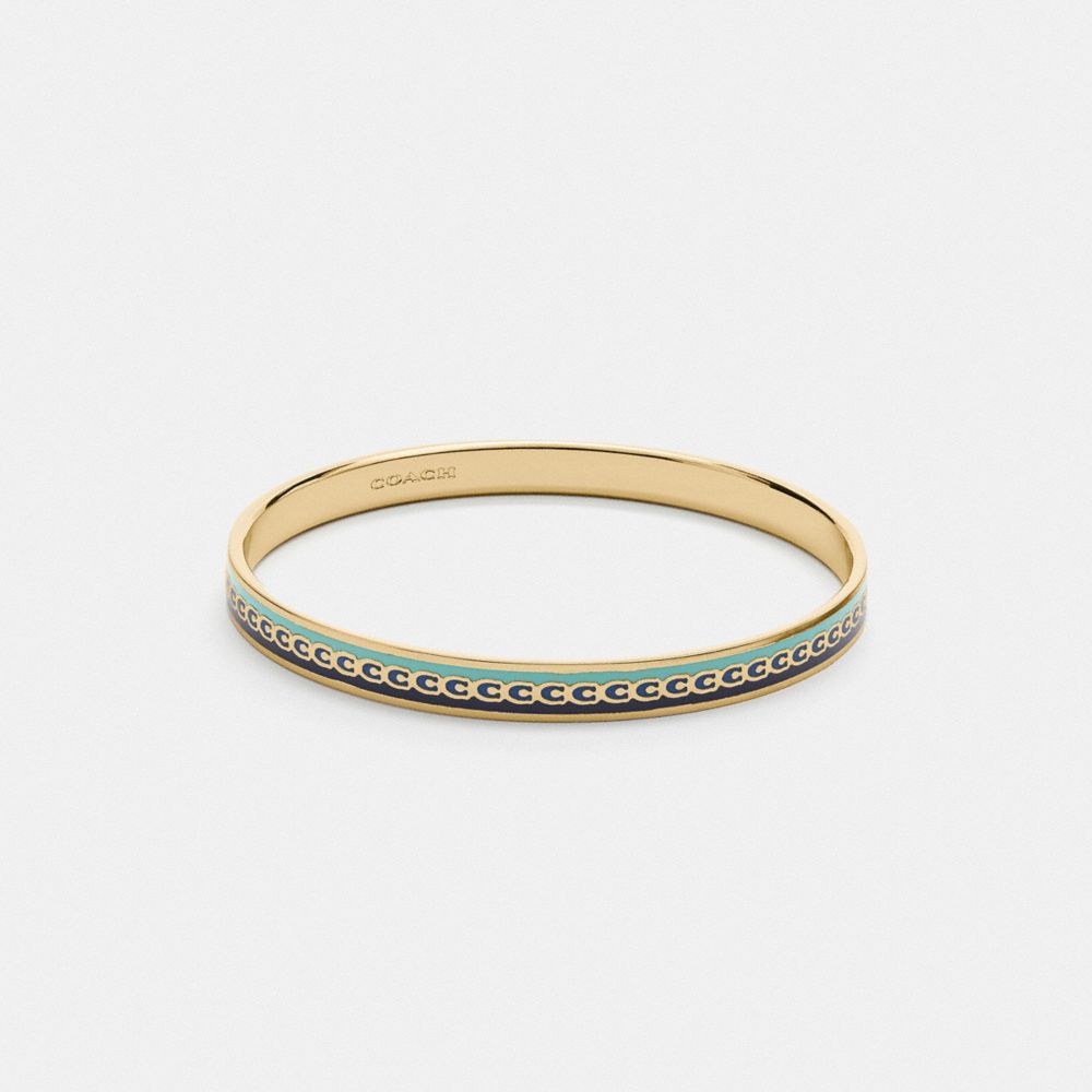 C4918 - Signature Bangle Gold/Chalk Multi