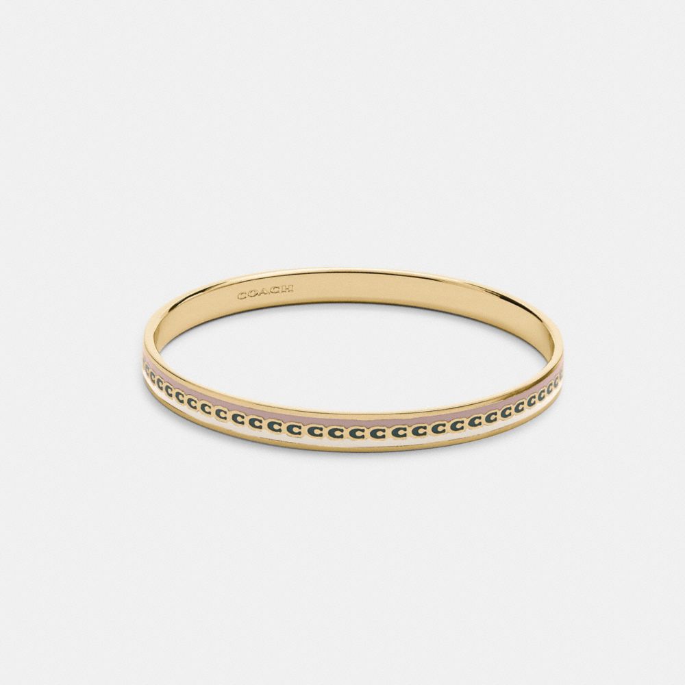 C4918 - Signature Bangle Gold/Chalk Multi