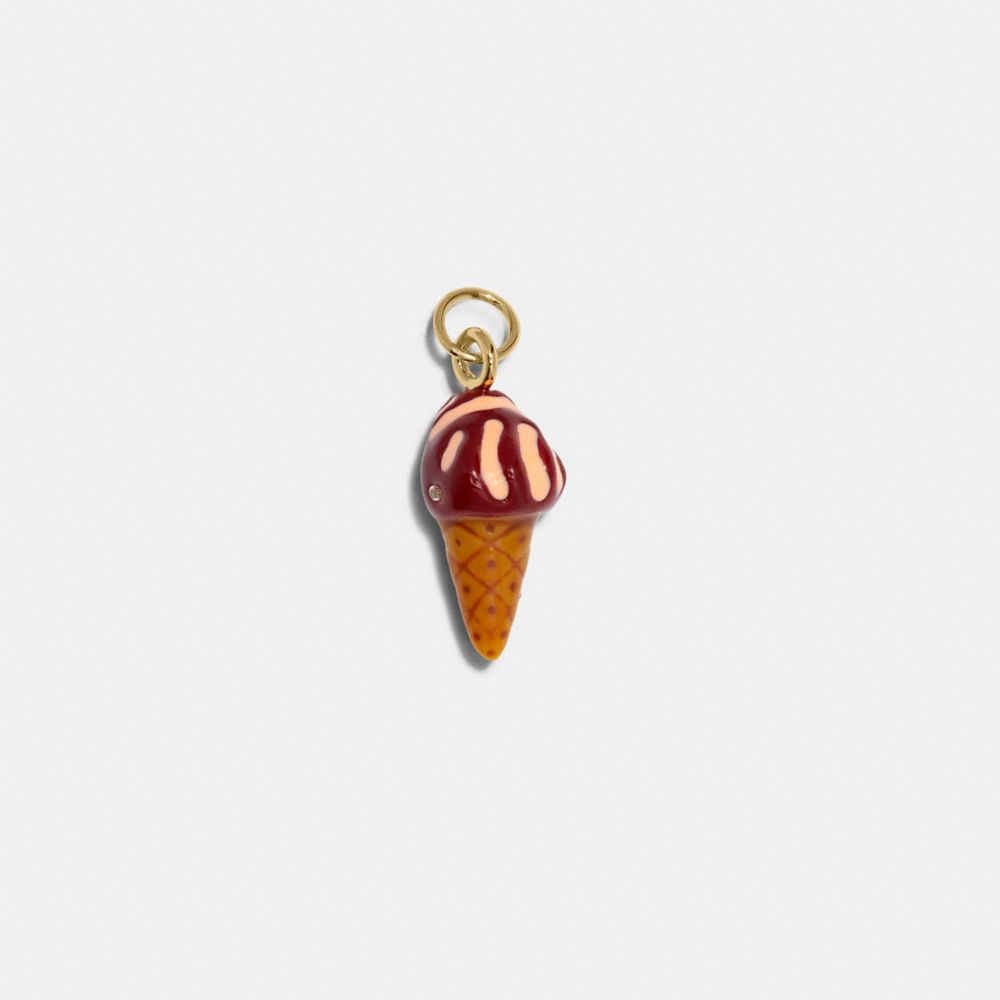 Ice Cream Cone Charm - C4940 - MULTI