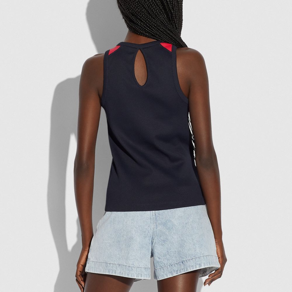 RIB HALTERNECK TANK TOP