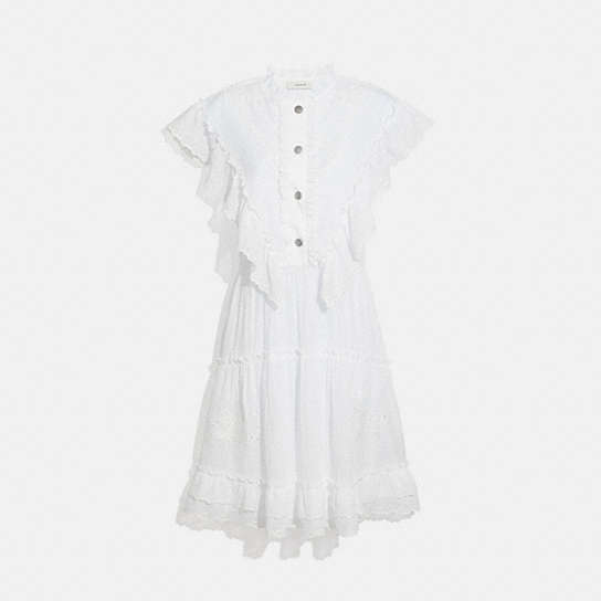 C4977 - Broderie Anglaise Dress Off White
