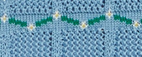 TEXTURED JACQUARD SWEATER-Blue.