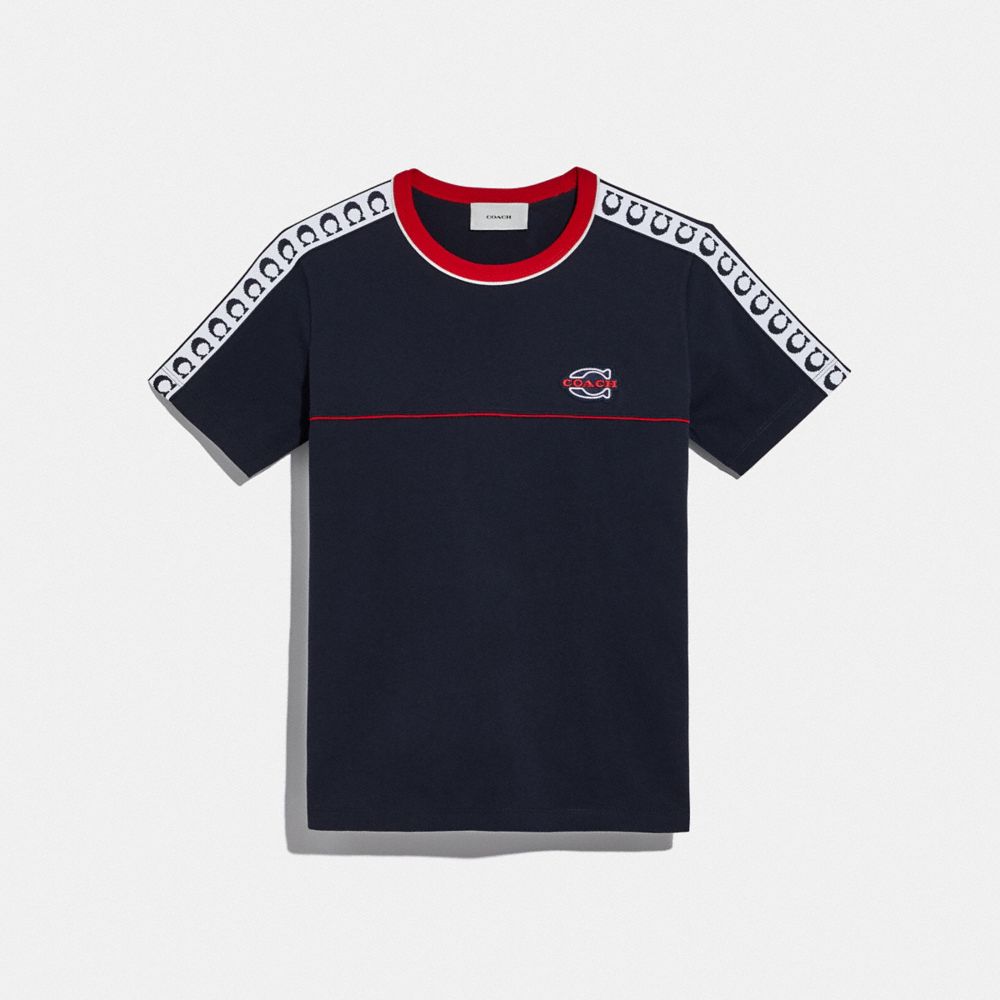 ATHLETIC T-SHIRT WITH SIDE PANELS