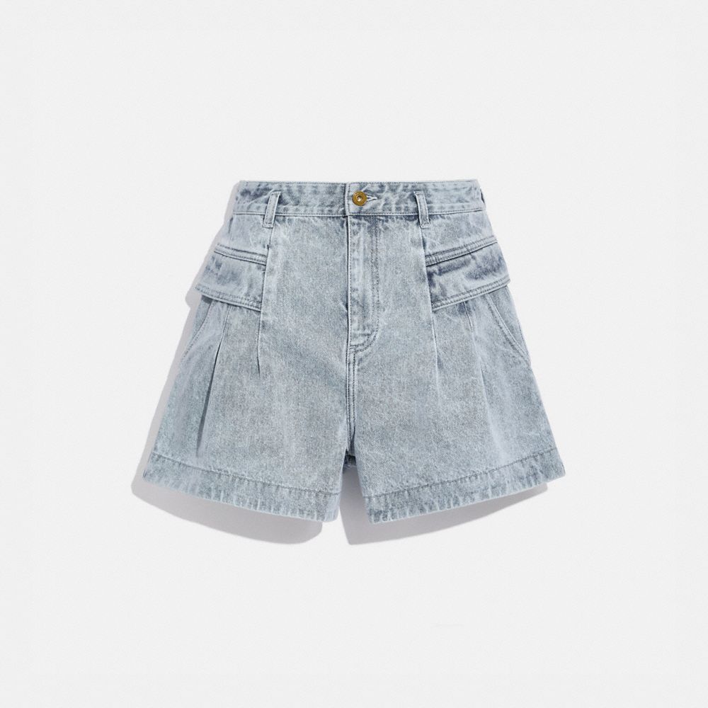 COACH C4992 - DENIM SHORTS - VINTAGE STONE WASH | COACH WOMEN