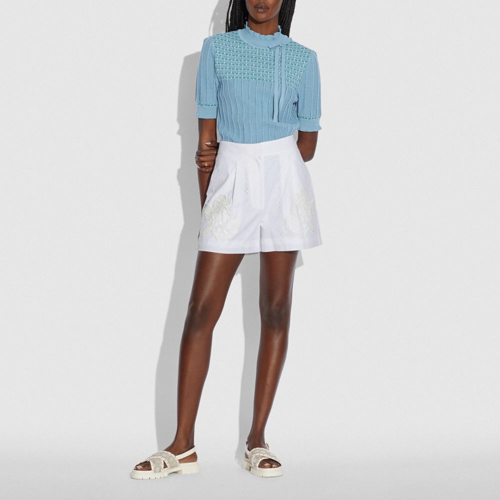 BRODERIE ANGLAISE SHORTS
