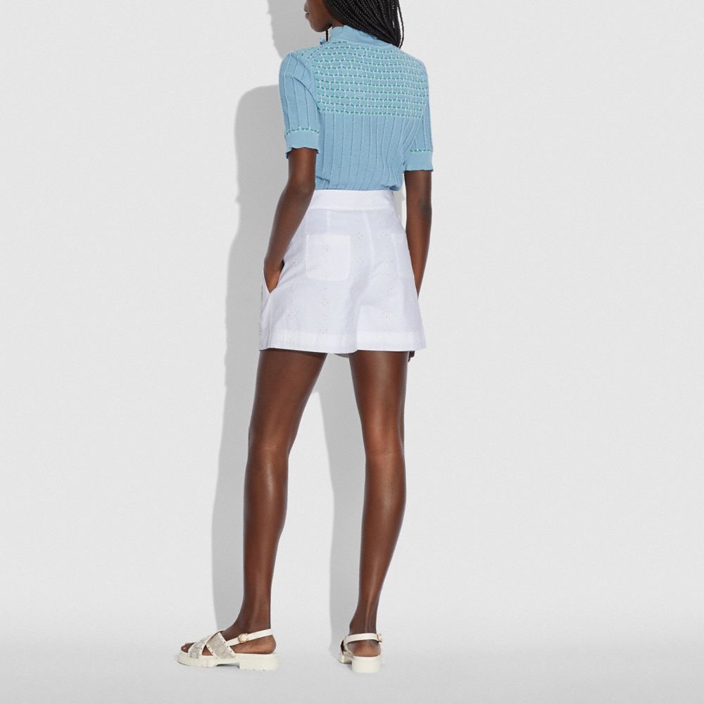 BRODERIE ANGLAISE SHORTS