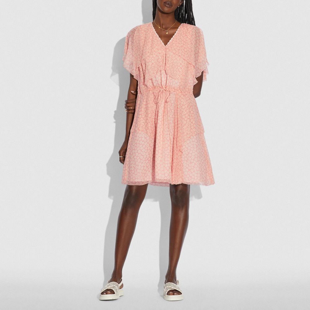 MINI VISCOSE PARTY DRESS