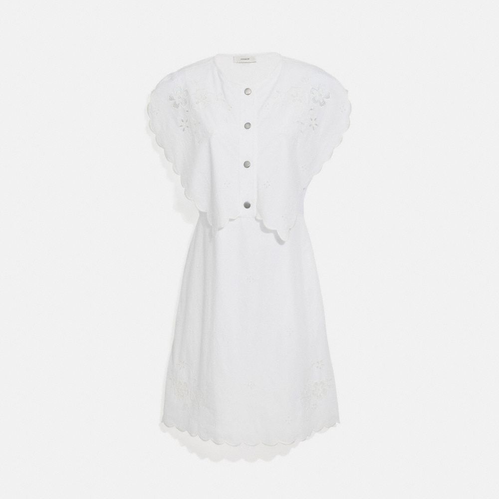SHORT BRODERIE ANGLAISE DRESS