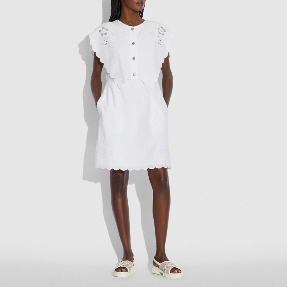 SHORT BRODERIE ANGLAISE DRESS