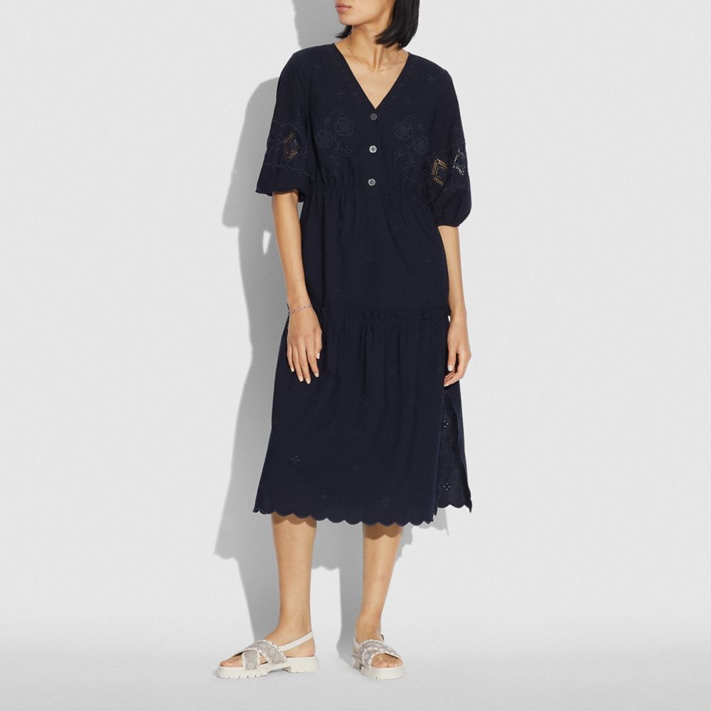 BRODERIE ANGLAISE SHIRT DRESS