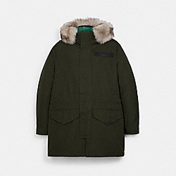 COACH 3 In 1 Parka With Shearling - OLIVE - C5037