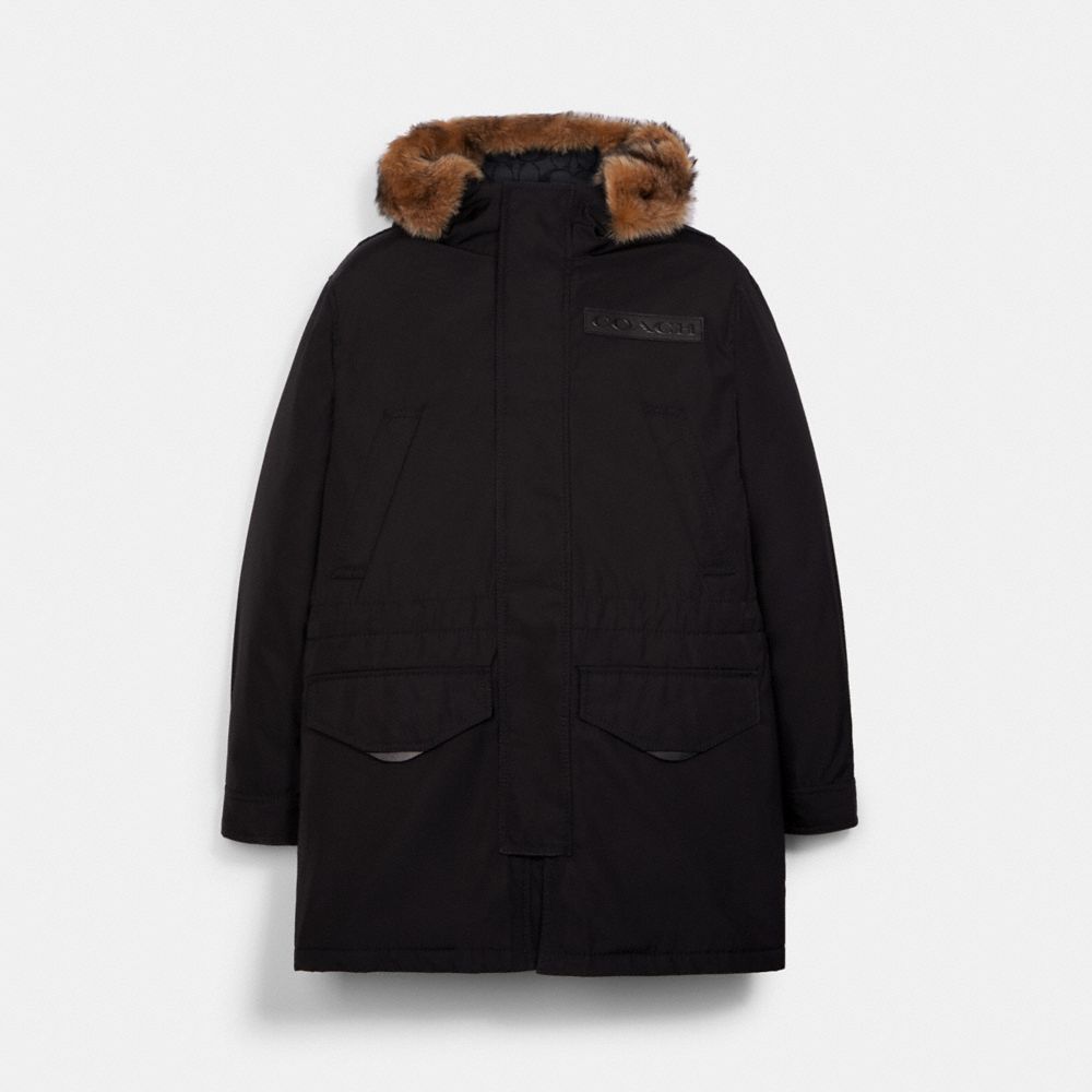 COACH C5037 - 3 In 1 Parka With Shearling BLACK / BLACK SIG