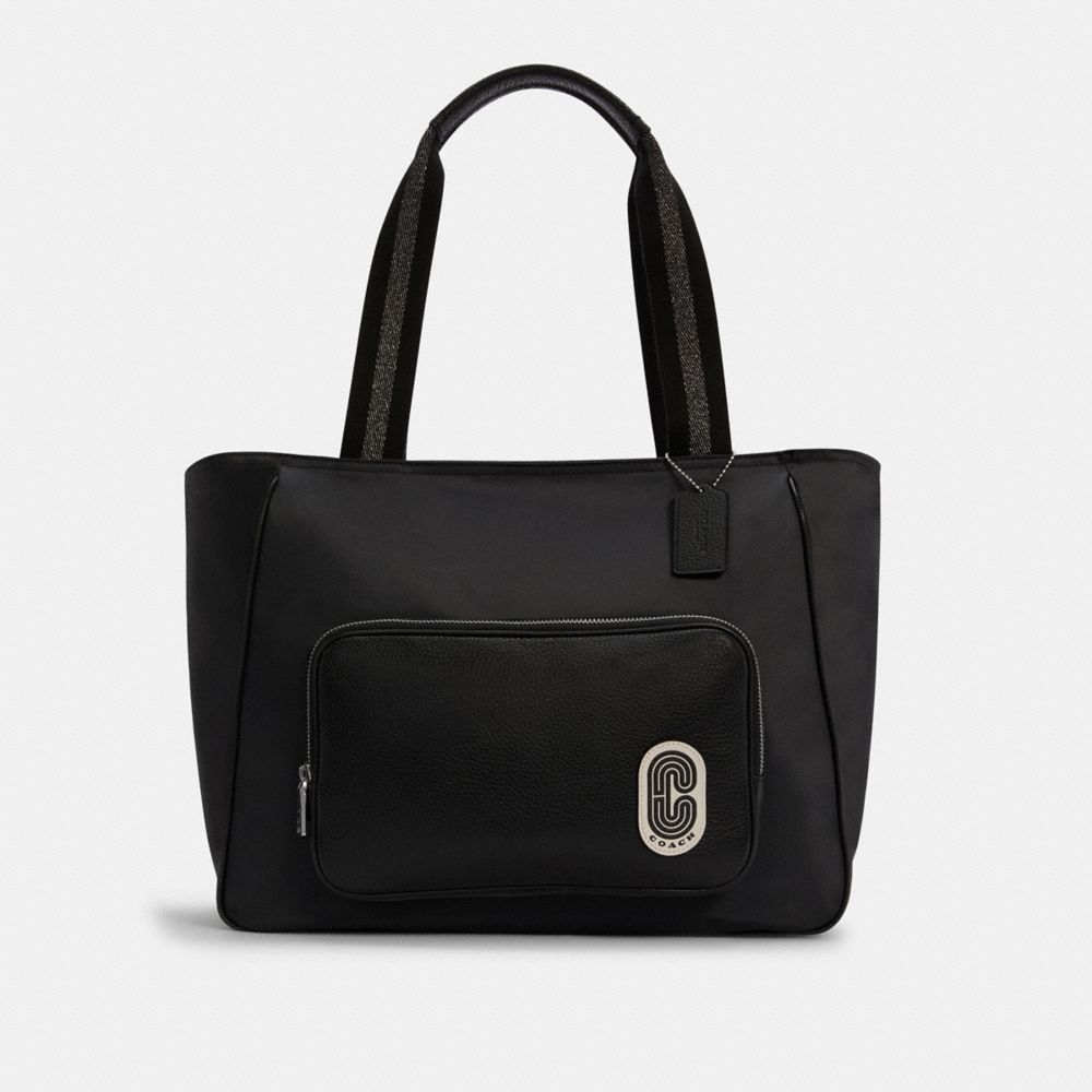 COACH C5049 Court Tote SV/BLACK