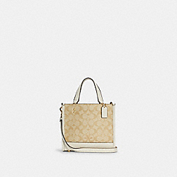 COACH Dempsey Tote 22 In Signature Canvas - GOLD/LIGHT KHAKI CHALK - C5122