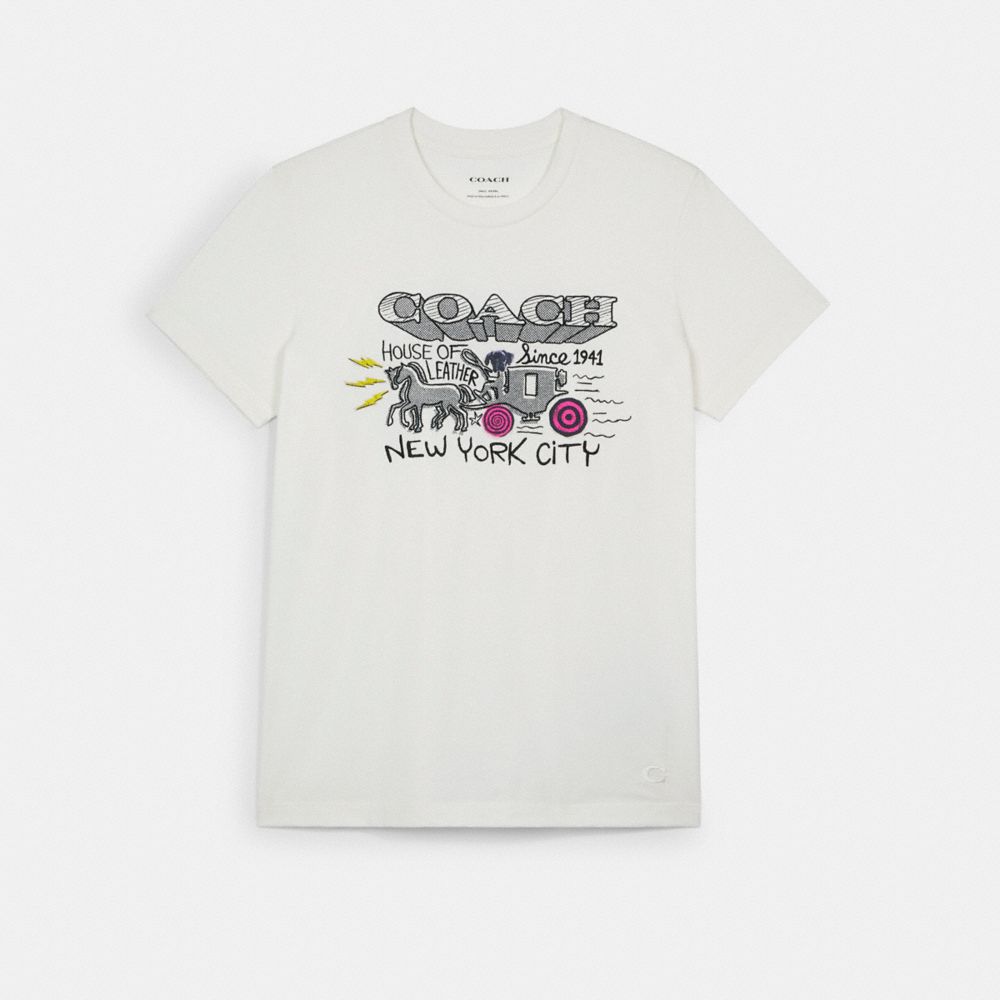 COACH C5158 ART SCHOOL T-SHIRT WHITE.