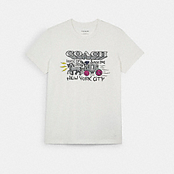COACH C5158 Art School T-shirt WHITE.