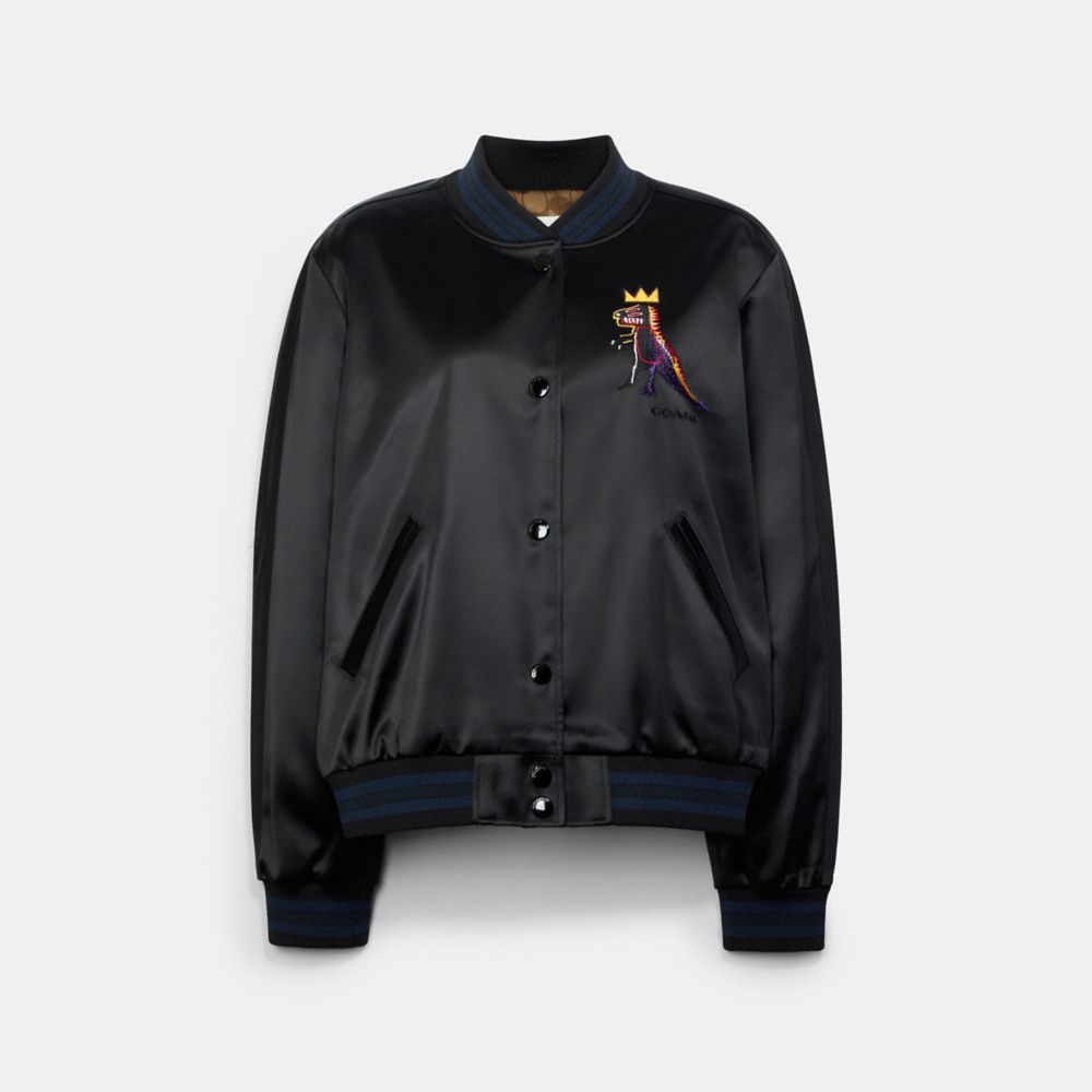 Coach X Jean Michel Basquiat Souvenir Jacket - C5166 - BLACK