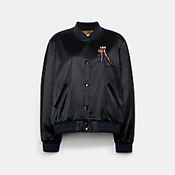 Coach X Jean Michel Basquiat Souvenir Jacket - BLACK - COACH C5166