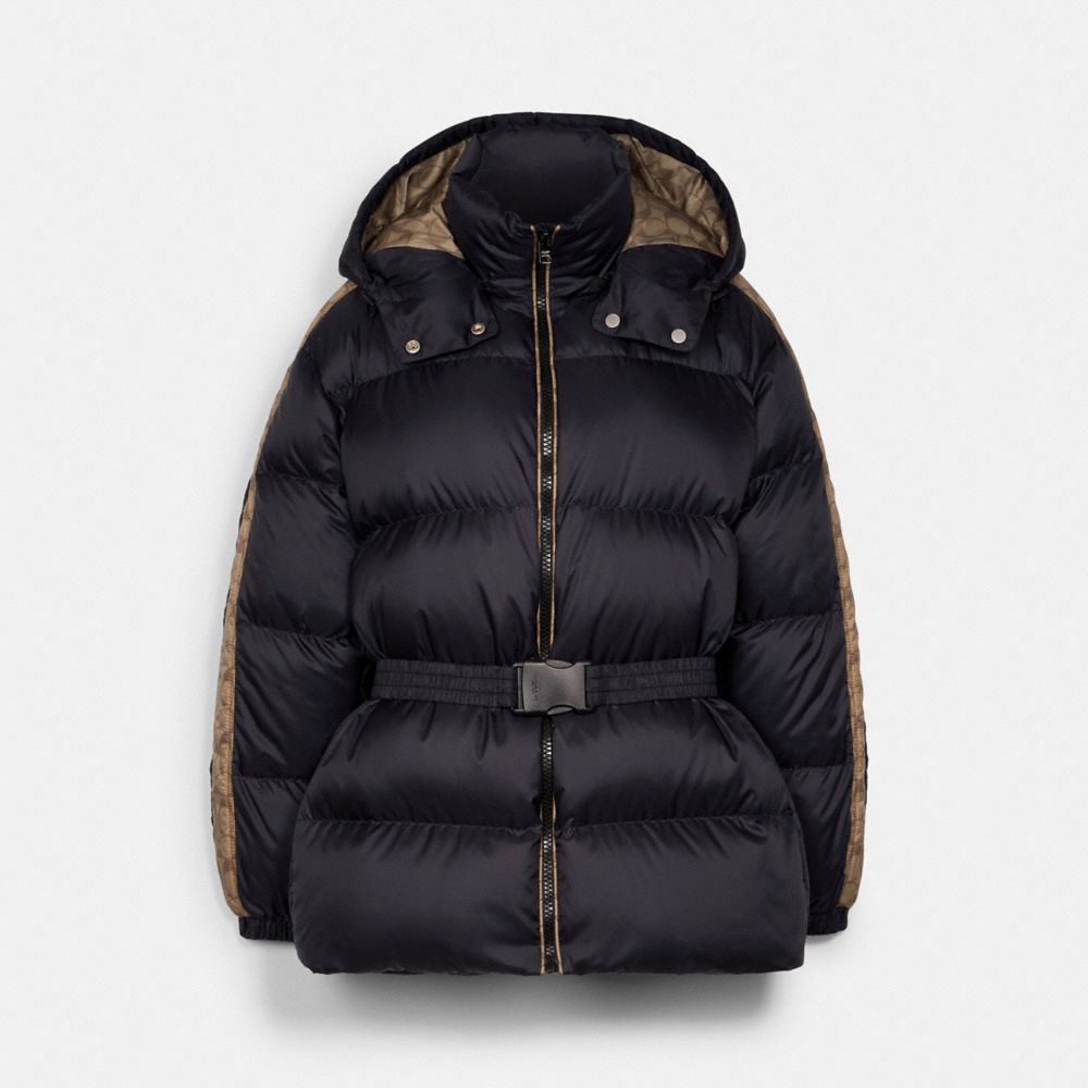 COACH C5171 Short Signature Puffer BLACK