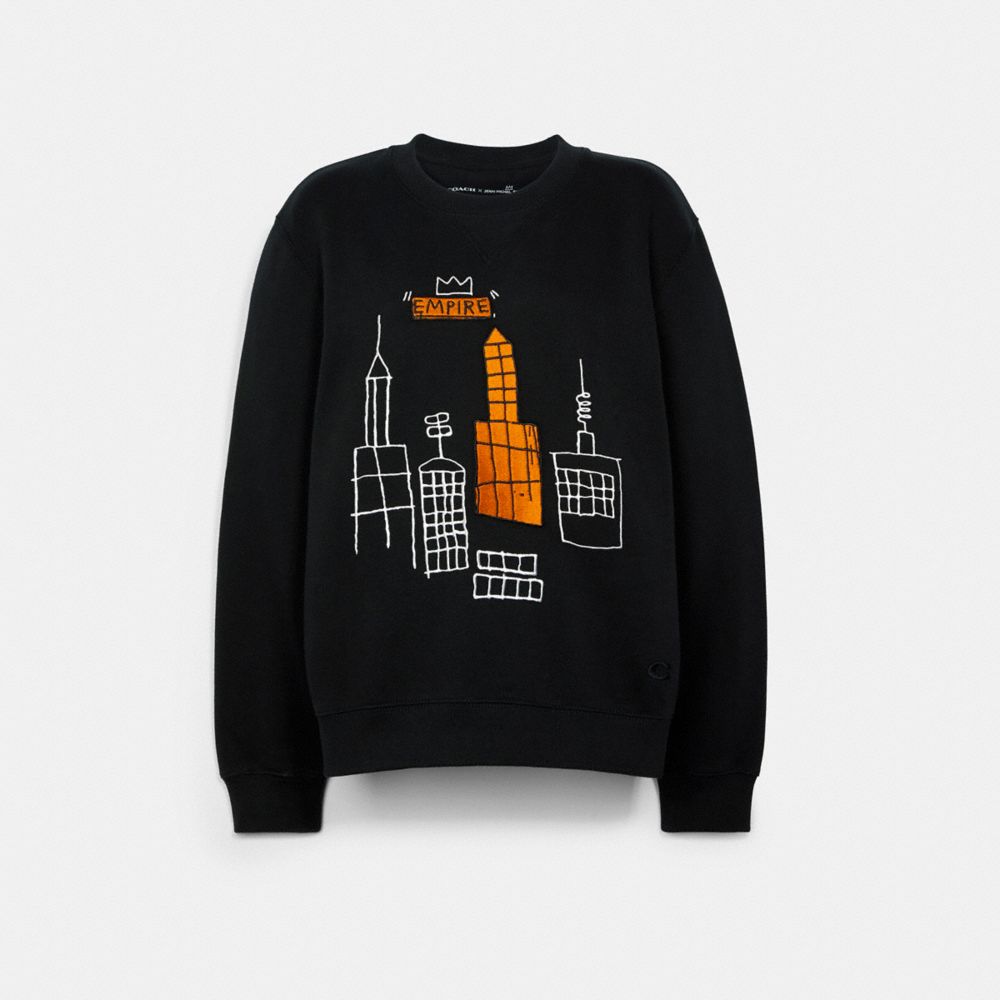 COACH C5178 Coach X Jean-michel Basquiat Crewneck BLACK