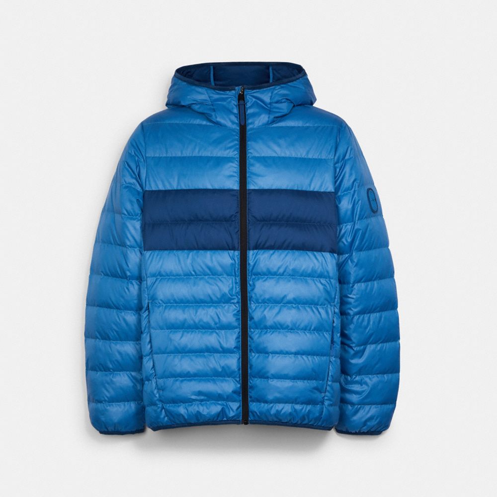 PACKABLE DOWN JACKET - RACER BLUE - COACH C5189