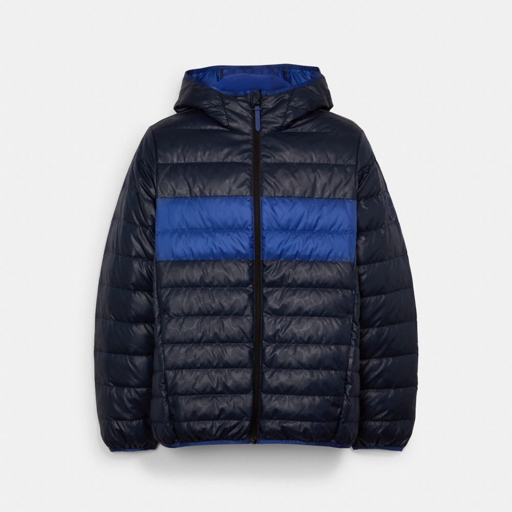 Packable Down Jacket - NAVY BLAZER - COACH C5189