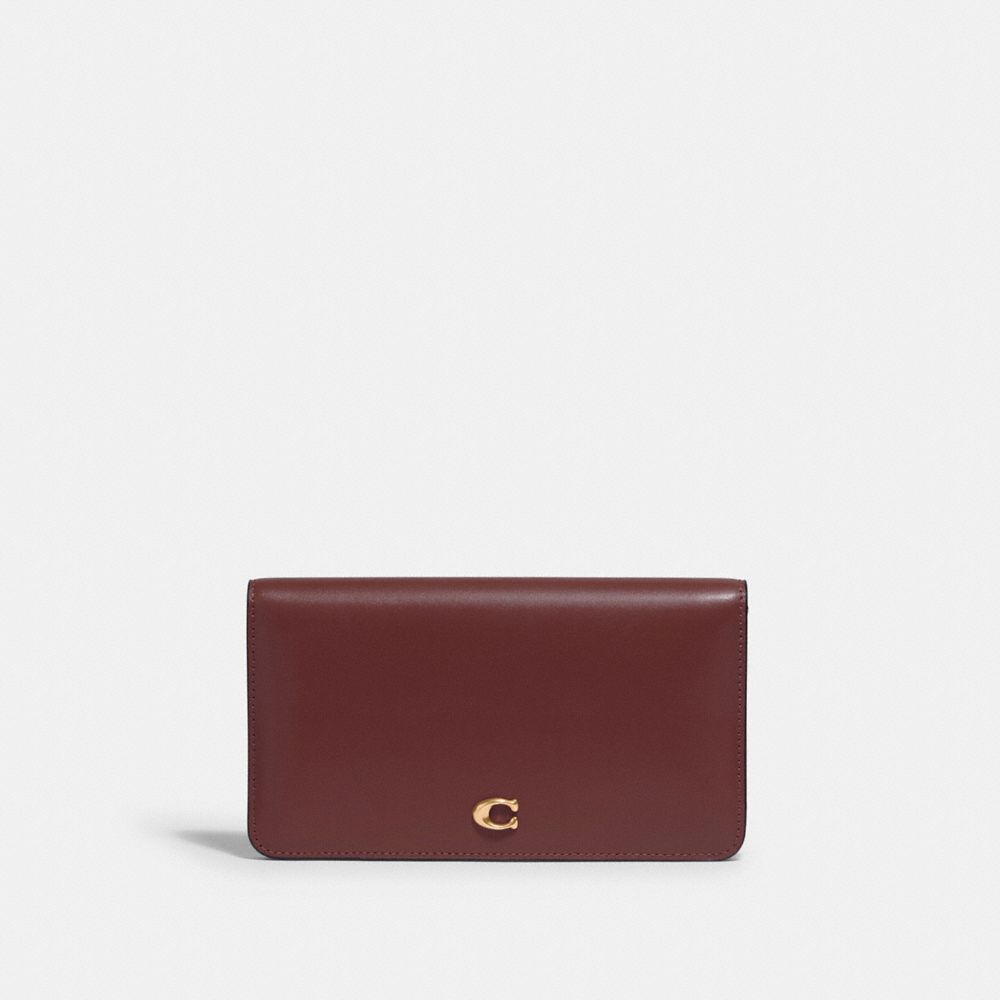 COACH C5191 Slim Wallet BRASS/WINE