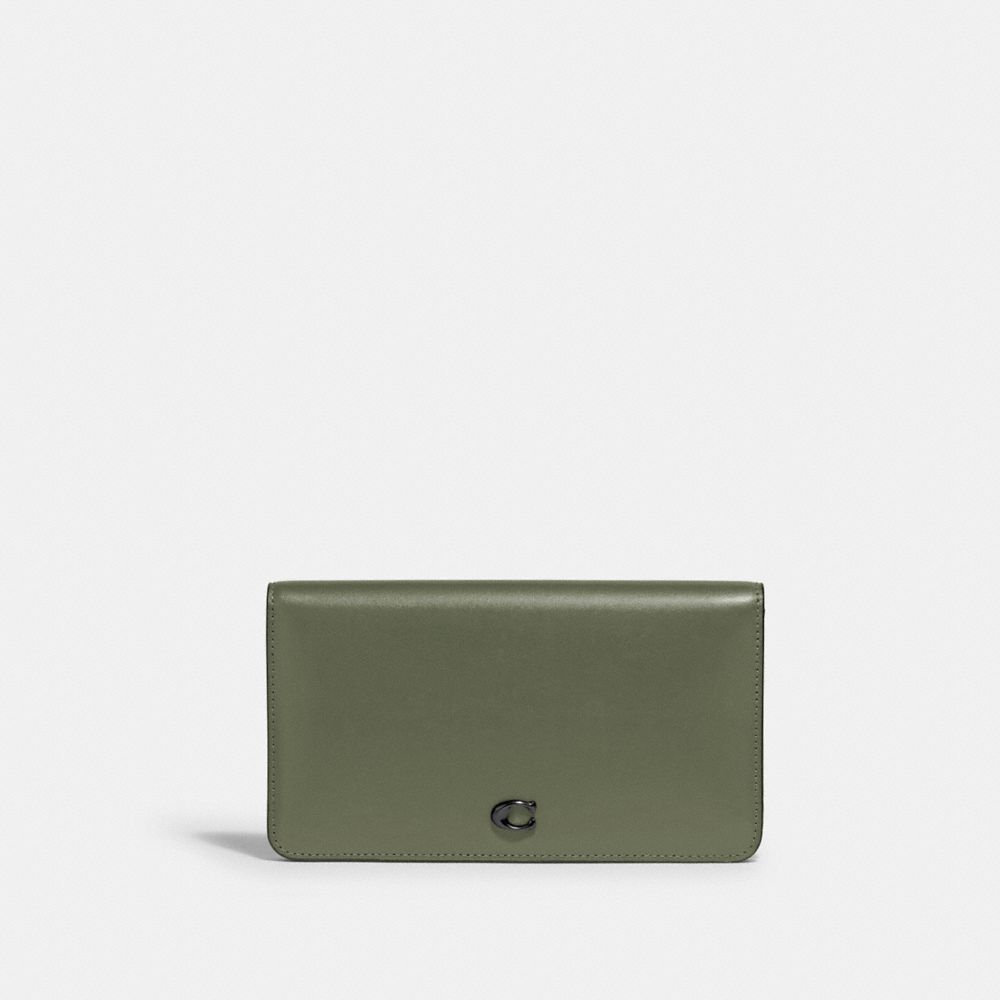 COACH C5191 Slim Wallet Pewter/Army Green