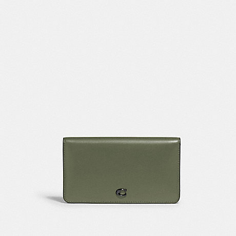 COACH C5191 Slim Wallet Pewter/Army Green