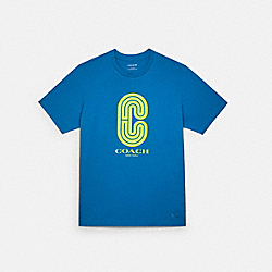 COACH C5213 Retro Signature T-shirt RACER BLUE