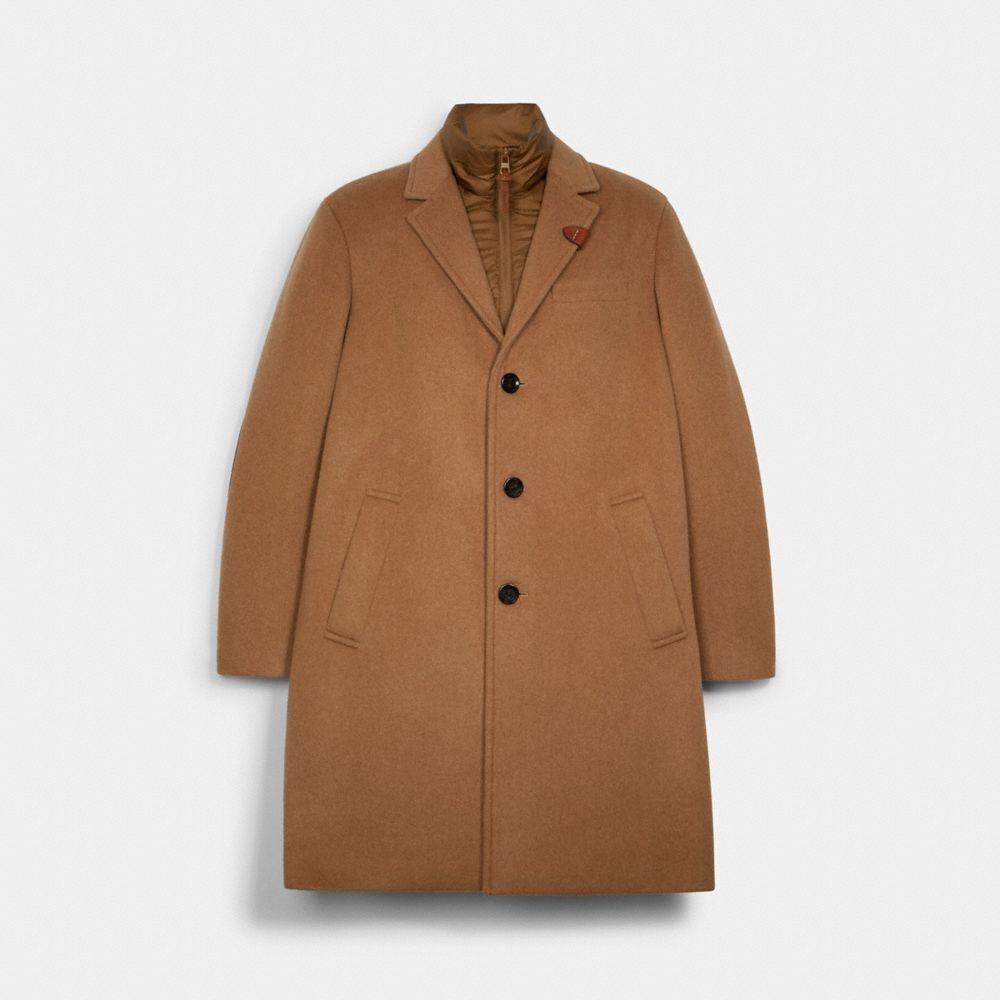 COACH C5223 - Wool Top Coat CAMEL