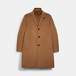 Wool Top Coat - CAMEL - COACH C5223