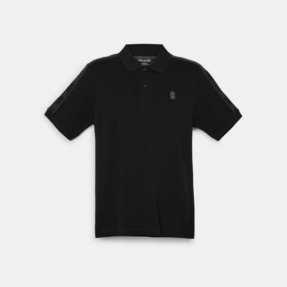 Signature Tape Polo - C5232 - BLACK