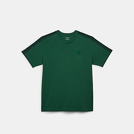 COACH C5234 Signature Tape T Shirt Verdant Green